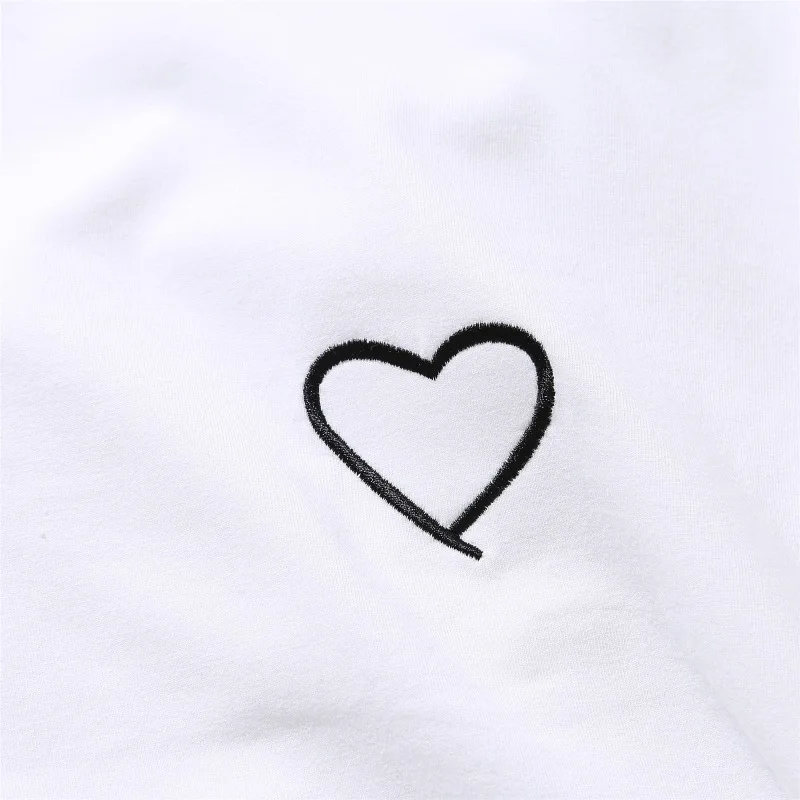 Новинка, Харадзюку, женские футболки с принтом Love, повседневные топы, летние женские футболки с коротким рукавом, женская одежда