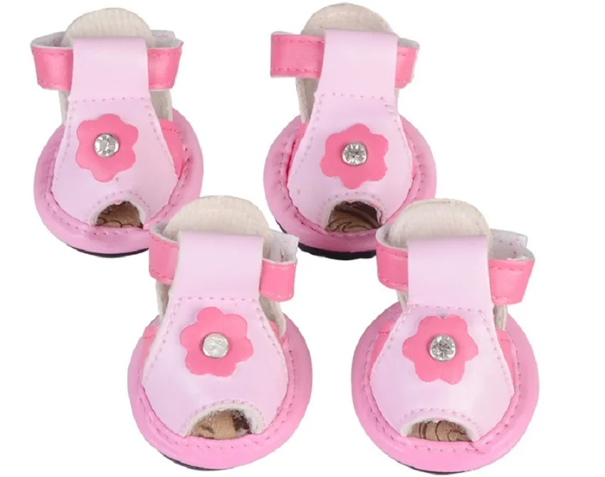 C79_New_4pcs_lot_Pet_dogs_Cats_Shoes_Summer_Breathable_Puppy_Dog_Floral_Pattern_Pierced_Net_shoes_Anti_skid_Dog_PU_shoes_8