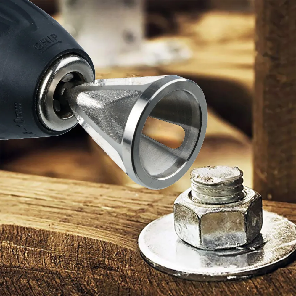 Tire Repair Tools Stainless Steel External Chamfer Tool Drill Bit Remove Burr Silver chuck drill bit car deburring tool 17