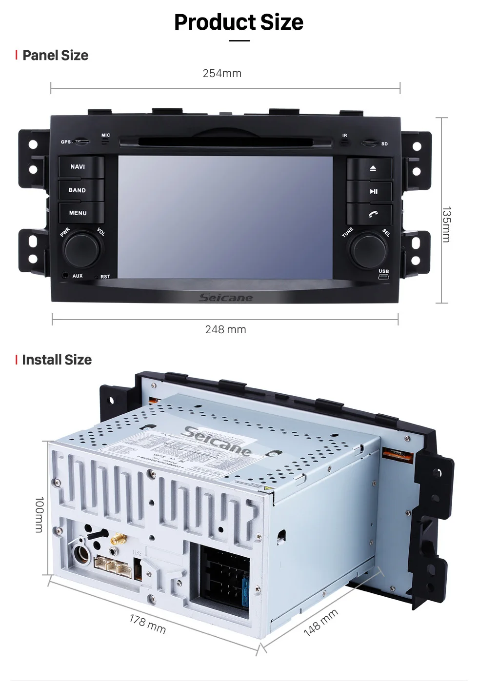 Best Clearance Seicane 4GB 8-Core Android 8.0 7inch GPS Car Radio For 2008-2015 KIA BORREGO DVD Multimedia Player 1080P Video Stereo 19