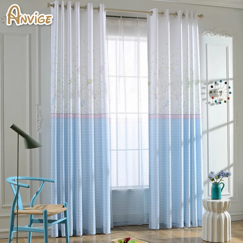 Half Blackout Curtain Window Cortina Bedroom Curtains for Living Room