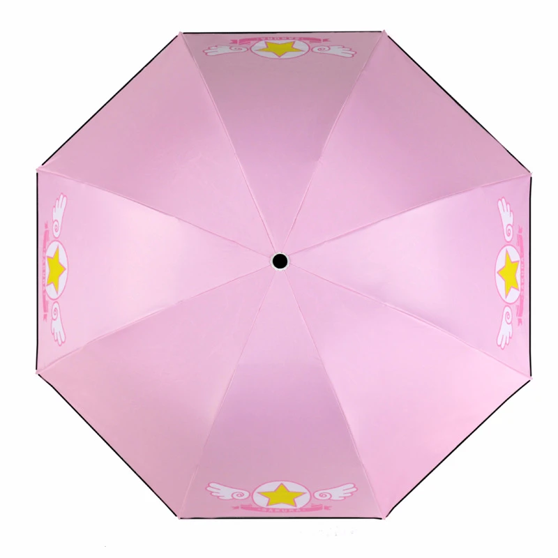 Creative-card-Captor-Sakura-umbrella-folding-dual-purpose-umbrella-umbrella-Sakura-animation-students (3)