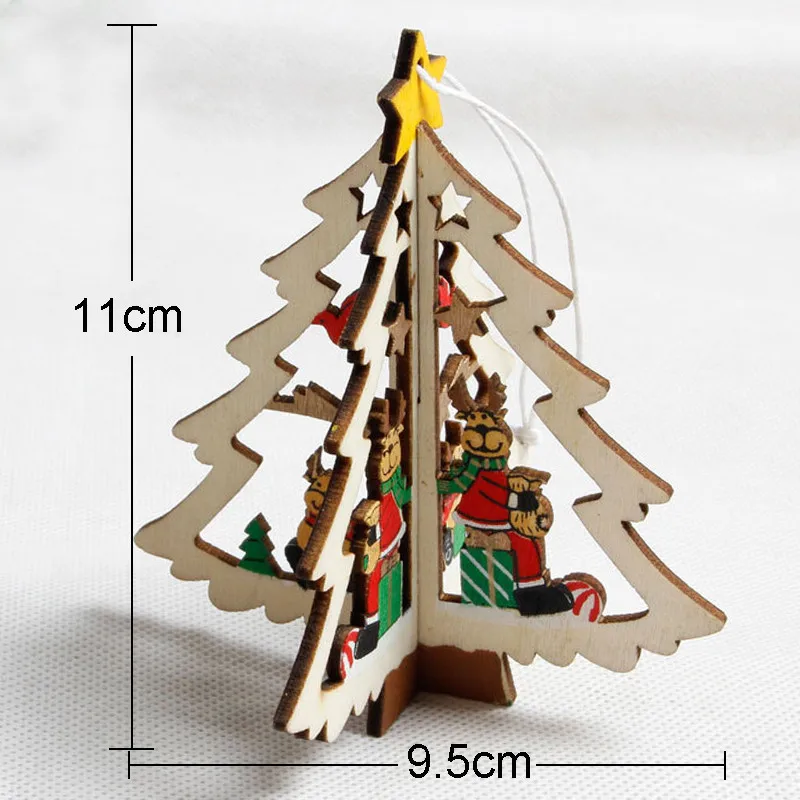 3D Рождественская елка украшения Подвески для домашнего сада