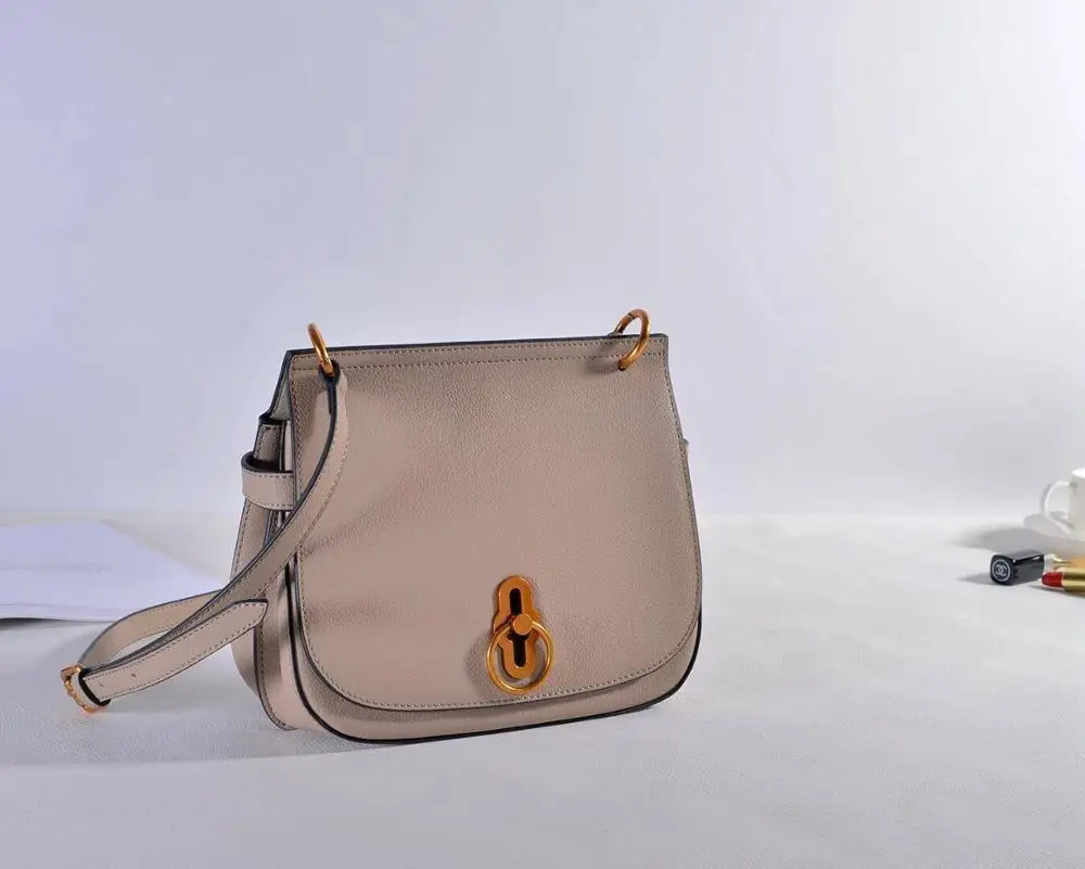 Kafunila, настоящая кожаная седельная сумка, натуральная кожа, женская сумка с замком, известный бренд, дизайнерская сумка через плечо, сумка через плечо, bolsa feminina - Цвет: light grey