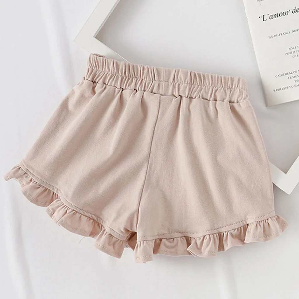 New Summer Girl Shorts Kids Skirts Shorts Ruffles Bowknot strawberry Children Shorts Fashion Girls Clothing