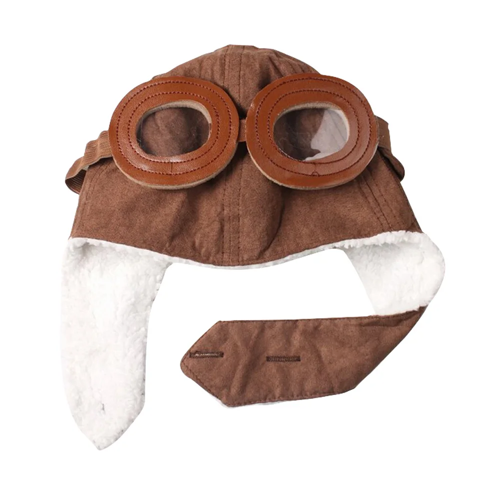 New Fashion Baby Toddler Boy Girl Bomber Hats Kids Pilot Cap Fleece Warm Hats Earflap Beanie -MX8 Give Birthday Presents
