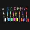 Livraison gratuite 8 pièces 8 couleur surligneur Fluorescent liquide craie marqueur néon pour tableau d'écriture à LED 6 MM PT-1080 ► Photo 1/6