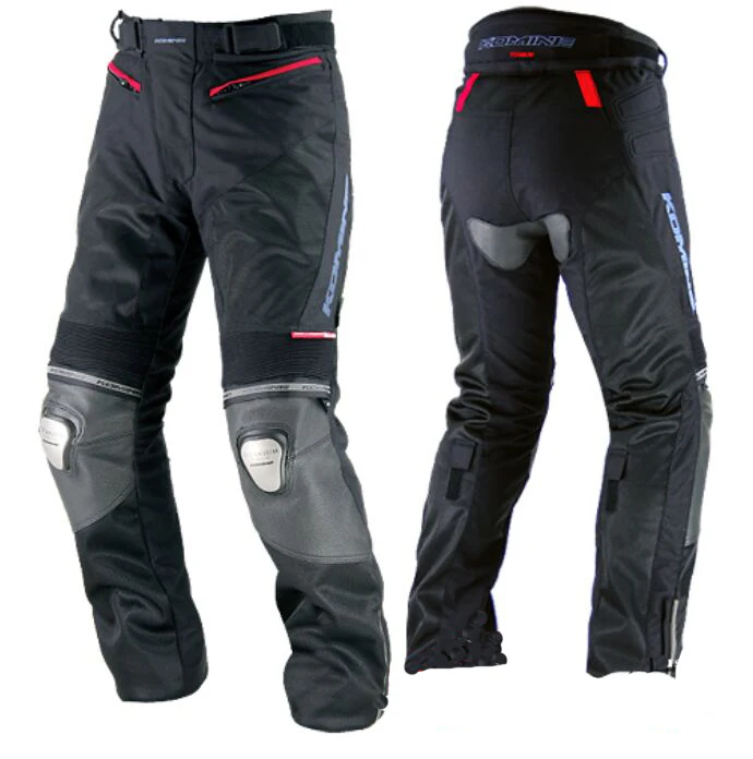 

free delivery Komine PK-712 Summer Motorcycle Titanium Knee pad double protection Racing pants black
