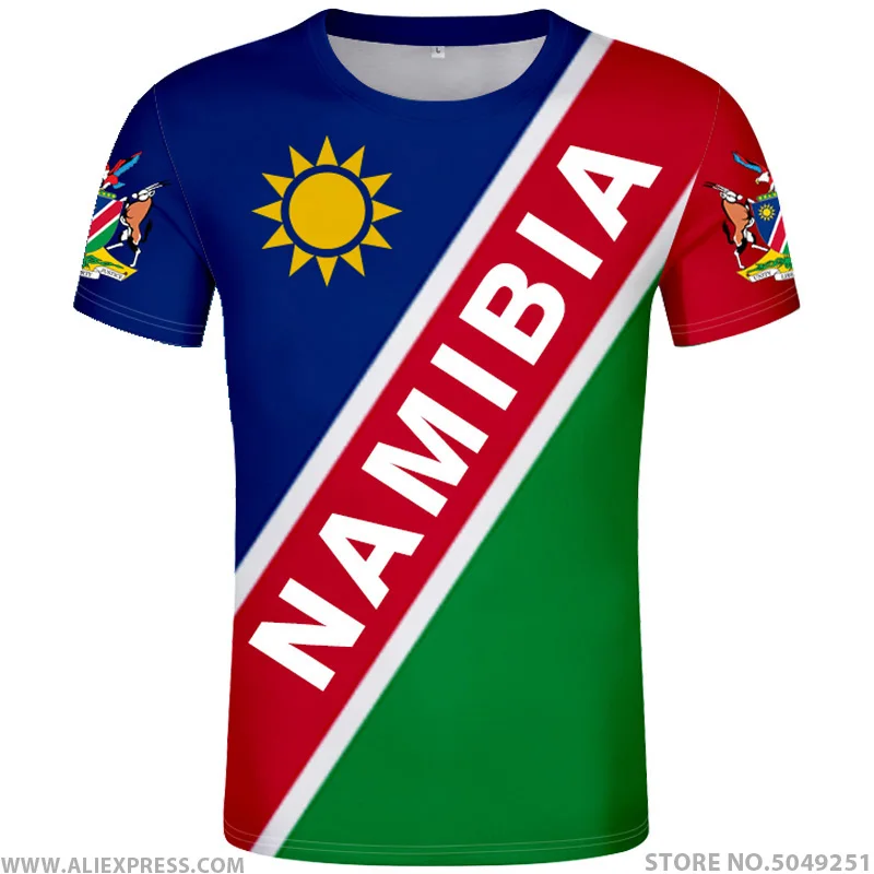 

NAMIBIA t shirt text free custom made name number nam t-shirt nation flag na republic namibian college print photo logo clothing