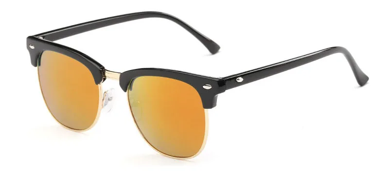 SHAUNA, модные мужские Квадратные Солнцезащитные очки с зеркальным покрытием, брендовые дизайнерские винтажные женские солнцезащитные очки без оправы - Цвет линз: Black Red