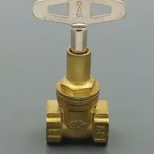 Латунный ключ запорный клапан 1/" BSP Женская резьба газа нефти воды безопасности для счетчика воды