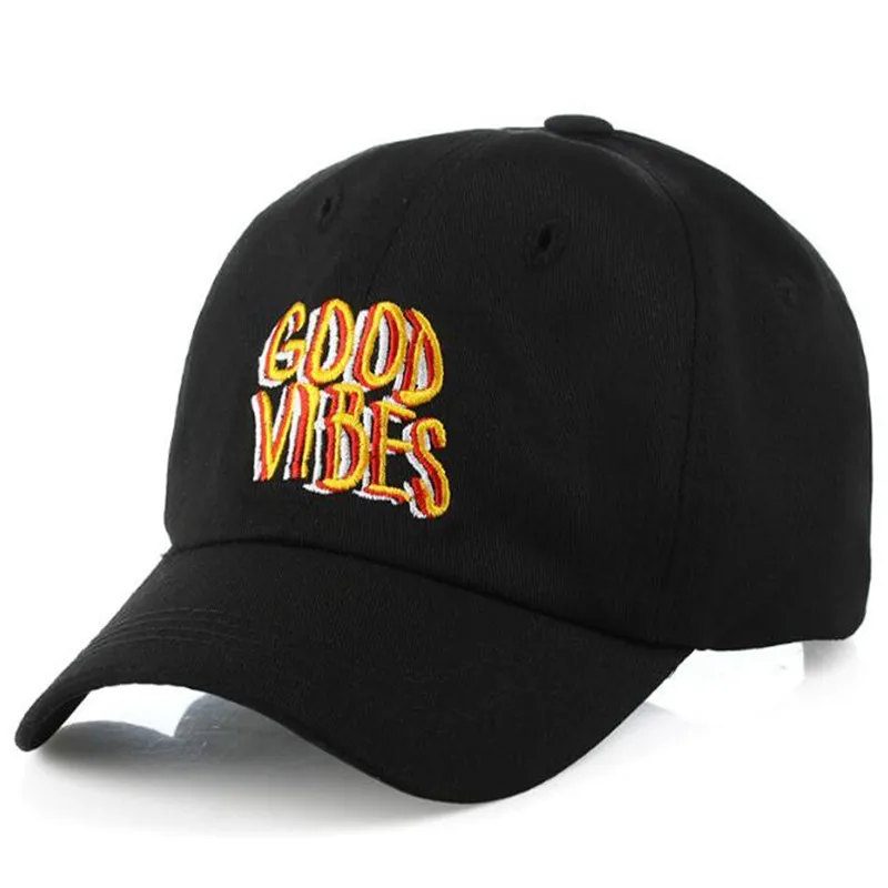 Good Vibes Dad Hat Embroidered Baseball Cap Curved Bill 100/% Cotton