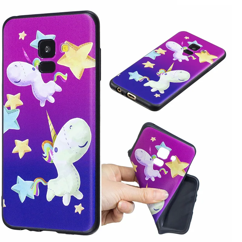 Silicon Phone Case For Samsung Galaxy A6 A8 A7 A750 J4 J6 J8 2018 J5 Black Butterfly Cases For Samsung S8 S9 Note9Soft TPU Cover (2)