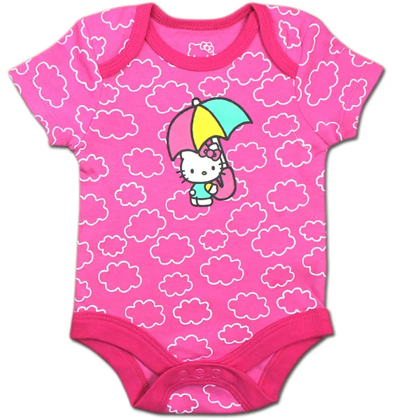 0 1 2 3 Months Baby Girl Infant Lovely Summer Hello Kitty Print European Fashion Sweet Bodysuit