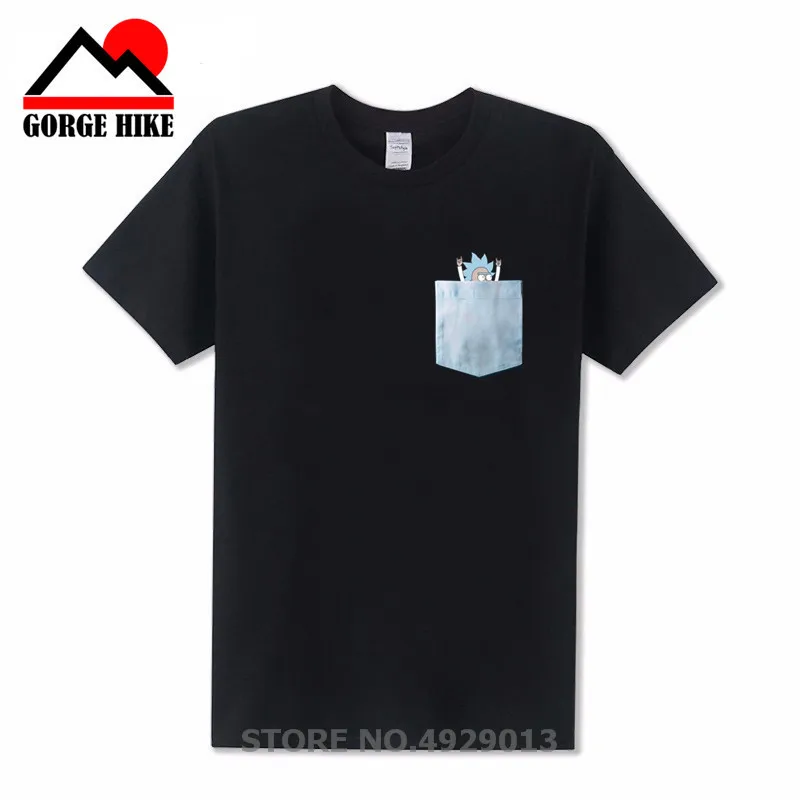 

New 2019 Fashion Rick Morty Tiny Pocket Mens Christmas Comedy Funny Present Gift Tee Tshirt Cool Casual pride t shirt men Unisex