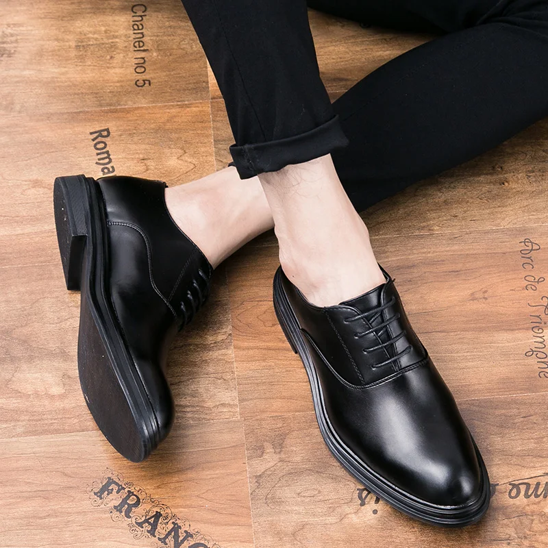 ROMMEDAL pointed toe leather oxfords formal shoes Luxury Designer wedding business elegant British style footwear Wear-Resistant ROMMEDAL pointed toe leather oxfords formal shoes Luxury Designer wedding business elegant British style footwear Wear-Resistant