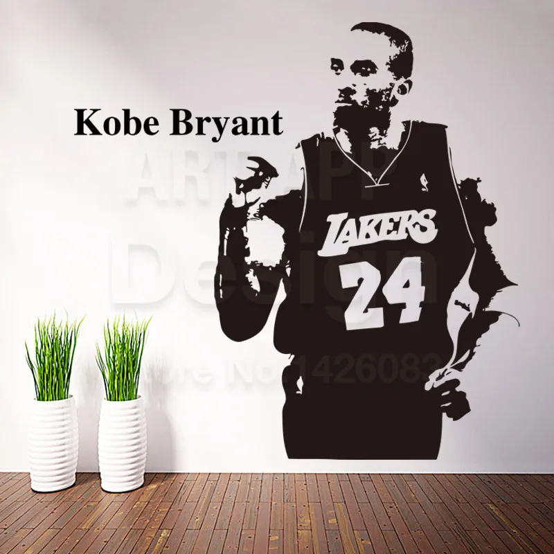 Art New Design cheap house decor Vinyl Kobe Bryant Wall Decals