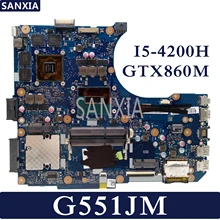 Kefu N551JM материнская плата для ноутбука ASUS ROG G551JM G551JW G551JK N551JK N551JW N551JW Тесты оригинальная материнская плата I5-4200H GTX860M