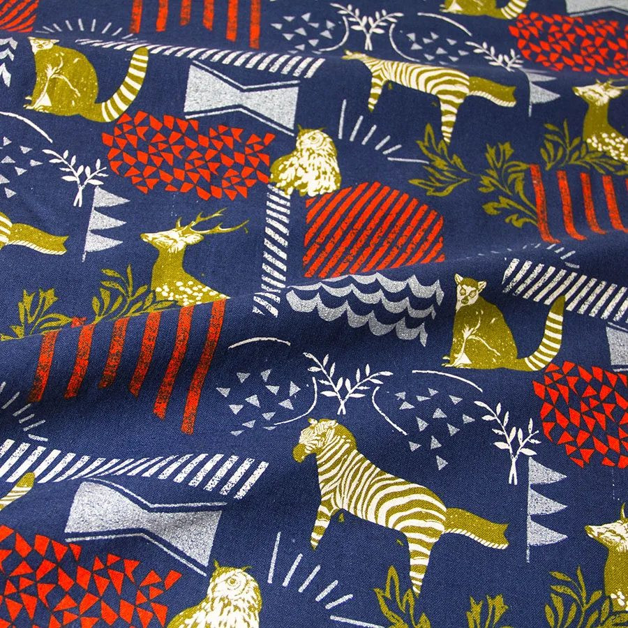 Полуметровая японская хлопчатобумажная льняная ткань стеганая ткань Echino от Etsuko furuya Habitat C