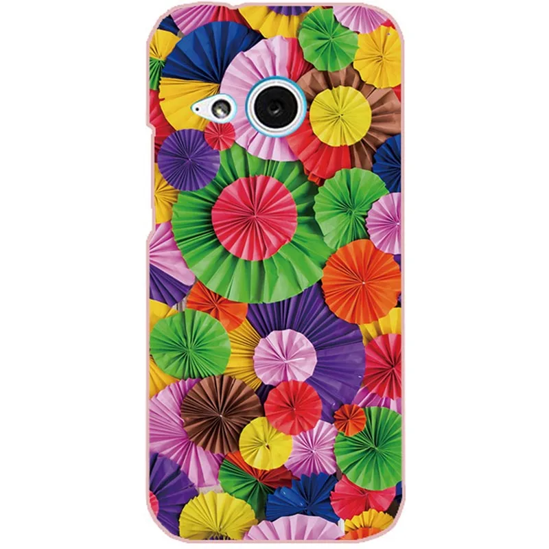 Жесткий пластиковый чехол для телефона, чехол для htc One M8 mini/One mini 2 mini2, корпус телефона с рисунком, дизайн, окрашенный Жесткий Чехол, в виде цветка - Цвет: Y036