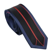 Мужские галстуки LAMMULIN, синие, черные, с красной вертикальной полосой, модные галстуки для мужчин, нарядные рубашки, свадебные, Gravatas 6 см