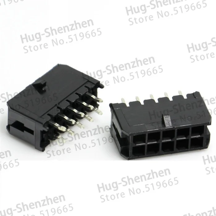 Оптовая продажа молекс 3 0 мм 2 * 5pin 10 контактов автомобильный фотомолекс 43045 1012
