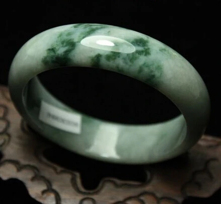 

437 59mm Certified Natural Green A stone stone (A0427) Bracelet Handmade