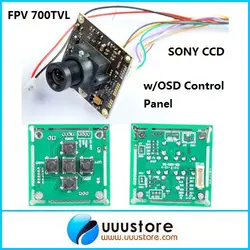 FPV-системы 700TVL Sony super had ccd ii WDR доска Мини RC Камера + OSD Управление Панель + 3.6 мм объектив для RC