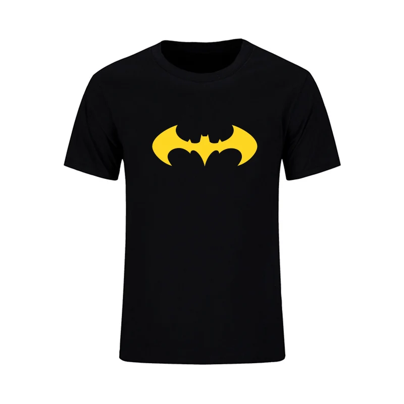Marvel Super Hero Batman Printed T shirt Men Summer New Fashion Casual 100% Cotton Short Sleeve Tops Tees Fitness Clothing Homme | Мужская