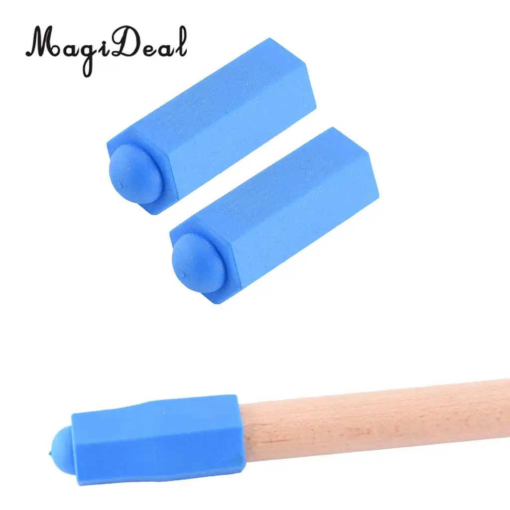 2Pcs Professional Pool Cue Tip Rubber Protector Head Cover Gift for Indoor Pool Billiards Snooker Room Game Portable Accessories