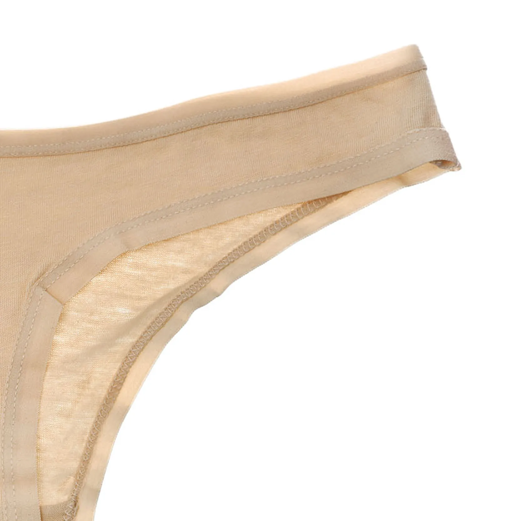 Plus Size XL XXL Cotton Sexy Thong Underwear Women G-String Women's Panties Solid Candy Color String
