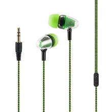 1 шт в уши плетеный шнур провод наушник проводка шнур вес сабвуфер беруши для iPhone для Xiaomi/samsung для Android телефона