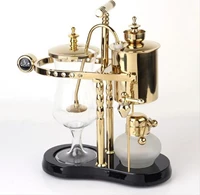 YBT дизайн капли воды Королевский Балансирующий сифон кофе машина/Бельгийская Кофеварка syphon Вакуумный Кофе пивоварня - Цвет: Gold