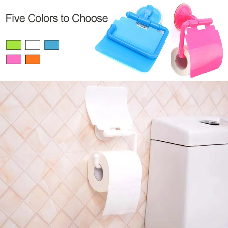 1 шт., прочный держатель для рулонной бумаги, пластиковая присоска, стойка для ванной комнаты, туалетный гаджет, легкий держатель для туалетной бумаги, полотенец