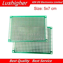 5 шт. PCB 5x7 см 5*7 см двухсторонний Прототип PCB Diy универсальная печатная плата
