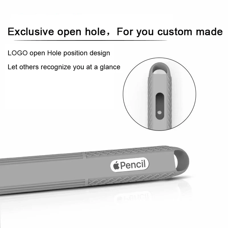 Цветной мягкий силиконовый совместимый для Apple Pencil 2 Чехол совместимый для iPad планшет стилус защитный чехол