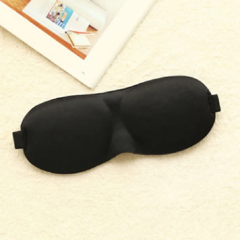 

3D Blackout Eyeshade Latex Mask Sleeping Silk Eyepatch Soft Sponge Pad Cover Travel Plane Air Blindfold Rest Mask Anti Snoring a