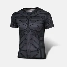 The Avengers Batman heroes Black Casual Short Sleeves Cosplay T-shirt for adult Cosplay Tees costume
