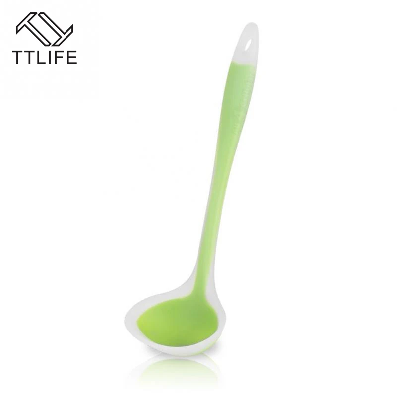 TTLIFE 5 pcs Silicon Cooking Utensil Set Spatula Spoon Soup Ladle-egg Turner Heat Resistant Cooking Tools Kicthen Cooking Set TTLIFE 5 pcs Silicon Cooking Utensil Set Spatula Spoon Soup Ladle-egg Turner Heat Resistant Cooking Tools Kicthen Cooking Set