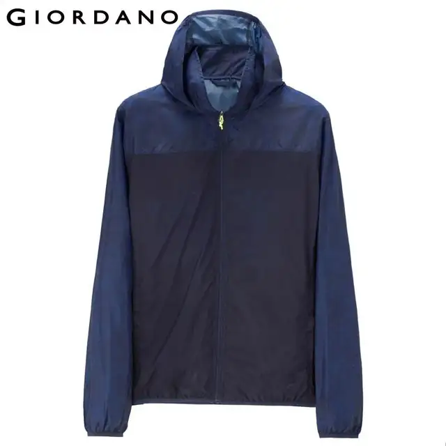 windbreaker with hidden hood