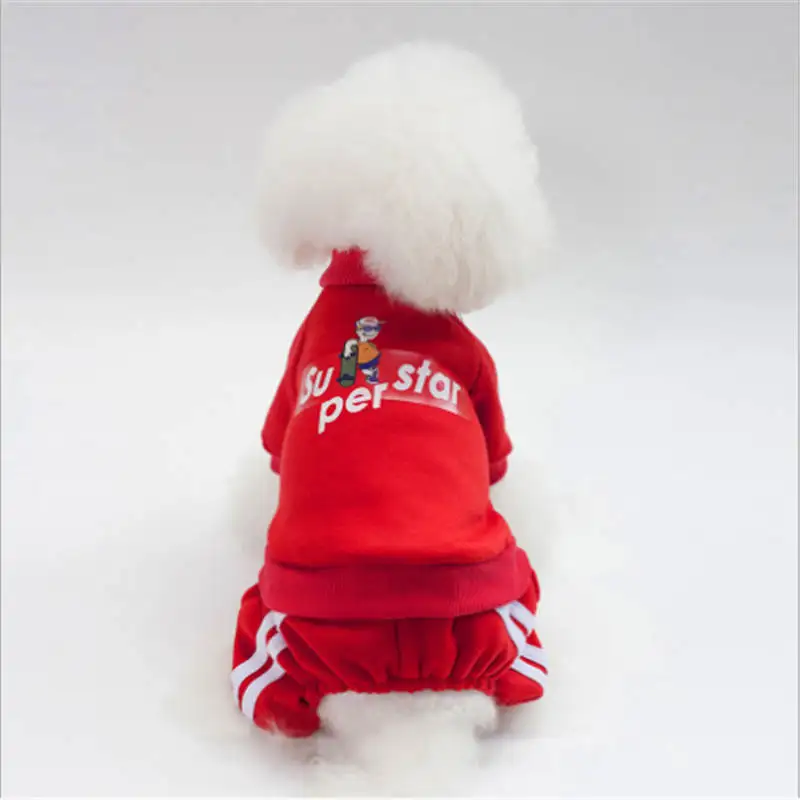 Winter Warm Pet Dog Clothes Soft Fleece Hooded Pet Costume Puppy Coats Outfit Dog Clothes For Small Dogs Chihuahua Pet Clothing