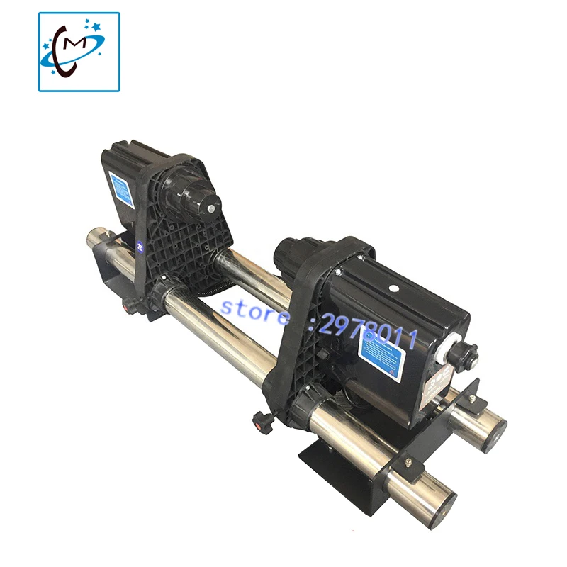 Double motor Auto Media printer take up system for Roland Mutoh Mimaki Xenons DX5 DX7 plotter Paper Collector system 1set Double motor Auto Media printer take up system for Roland Mutoh Mimaki Xenons DX5 DX7 plotter Paper Collector system 1set