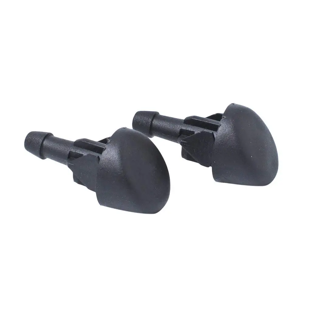 

2PCS Windshield Washer Nozzle/Front Wind Sheild Wiper Nozzle Washer Jet for Renault Clio II 7700413545 (Black)