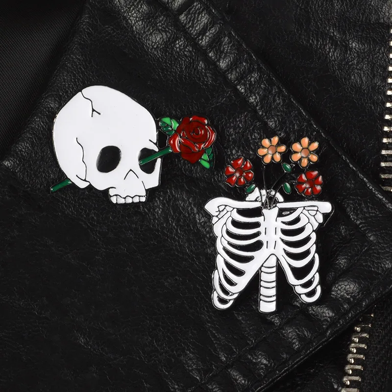 

WEISHUOLI Cartoon Creative Rose Bag Coat Joker Badge brooch For Women