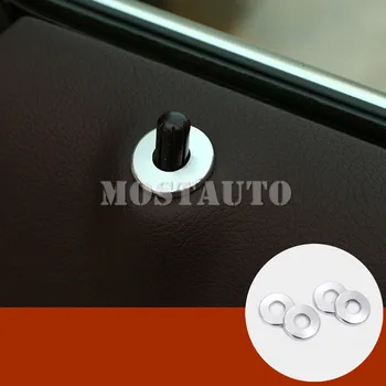 

For Benz E Class W213 S213 Interior Door Lock Pin Pins Trim Cover 2017-2018 4pcs