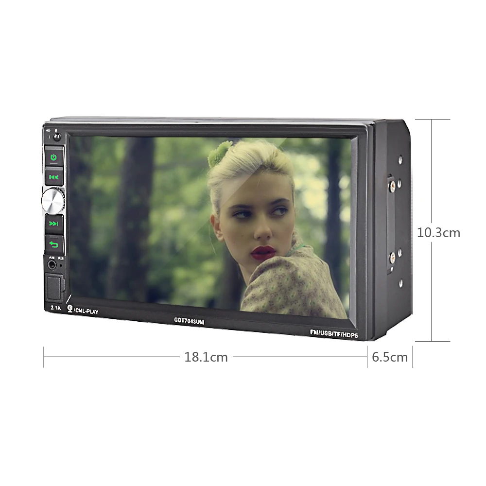 Автомобильный мультимедийный плеер Podofo 2 Din 7 '' стерео Bluetooth FM/MP5/USB/Bluetooth с