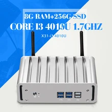 I3 4010u 8 г оперативной памяти 256 г Ssd настольный компьютер безвентиляторный дизайн мини настольных пк маленький компьютер чехол оперативной памяти DDR3