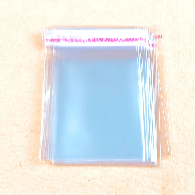 

100pc/pack 8x12cm OPP Stickers Self Adhesive Bags Transparent Plastic Bags Jewelry Products Packaging Bags Gift Bags
