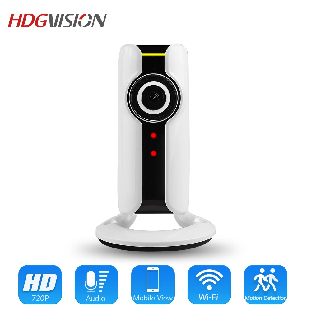 

HDGVISION Security Camera Wifi IP Camera 720P VR HD H.264 Smart 180 Fisheye Panoramic Network Surveillance Home Protection