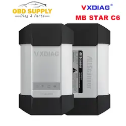 Продвижение VXDIAG C6 OBD2 инструмент диагностики для Benz мощный, чем MB SD C4/C5 с Беспроводной для Mercedes Benz и грузовых автомобилей